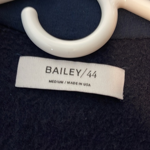 Bailey 44 navy blue button-down sweatshirt jacket cardigan size medium - Picture 5 of 7